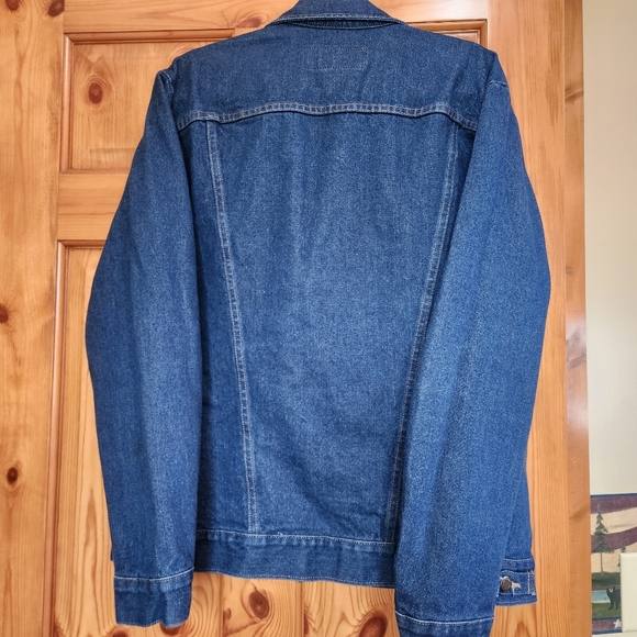 Wrangler Men's Cowboy Cut Blue Denim Jacket, Size LT - Picture 7 of 9